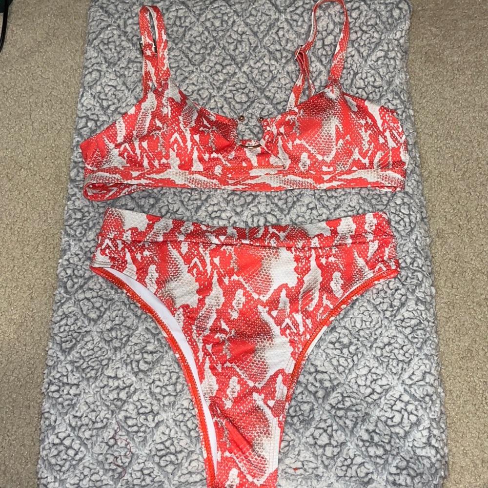 High waisted snakeskin SHEIN Bikini